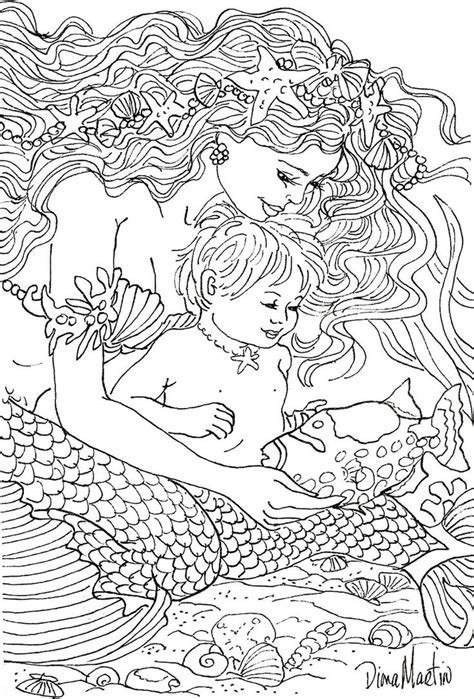 diana martin coloring google search mermaid coloring pages mermaid