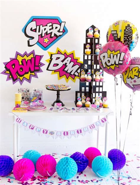 diy crafts and party planning blog at girl superhero party superhero party