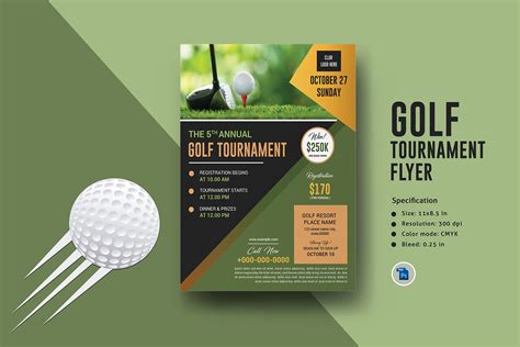 printable golf tournament flyer golf event flyer template etsy israel