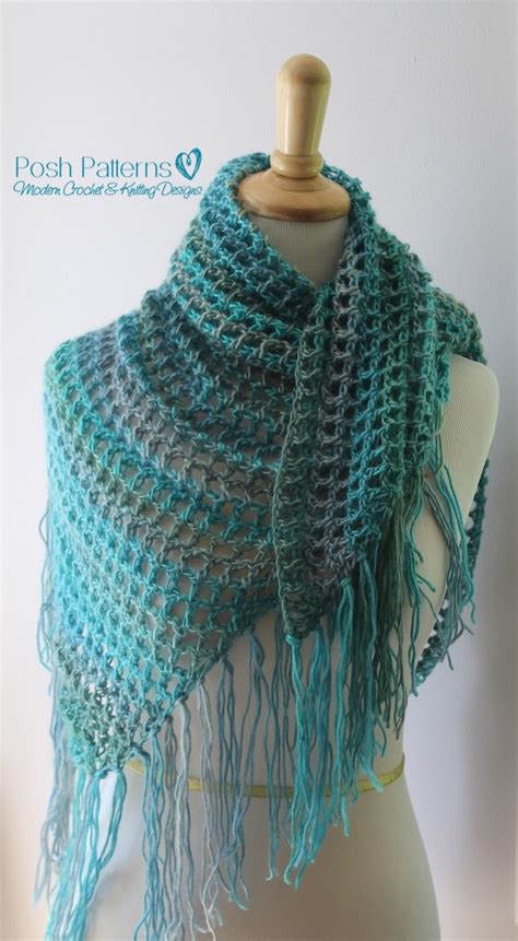 crochet triangle scarf pattern crochet shawl pattern