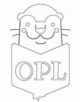 Opal Otter sketch template