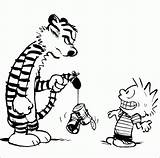 Calvin Hobbes Coloriage Strips Hobbs Whatsoever Situation Haroldo Loudlyeccentric Poches Bouquins Disegno Watterson Bande Dessinée sketch template
