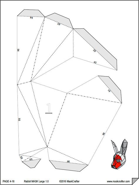 papercraft mask templates