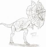 Coloring Pages Dinosaur Dilophosaurus Drawing Kids Sketch Drawings Choose Board Easy Pachycephalosaurus sketch template