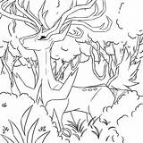 Xerneas sketch template