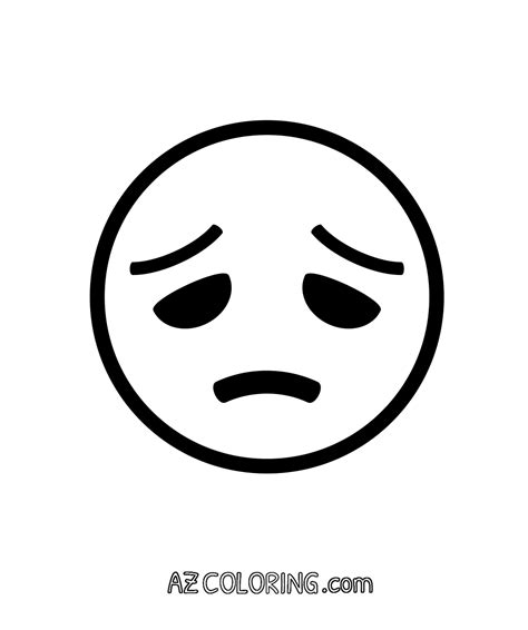 disappointed sad face emoji coloring page coloring home