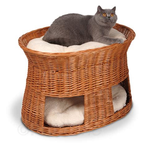 cat baskets  cat towers handmade wicker baskets