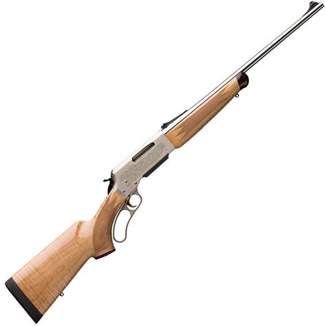 browning blr white gold medallion maplenickelblack lever action rifle   springfield
