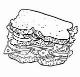 Sandwich Coloring Pages Healthy Recipes Dish Food Coloringpagesfortoddlers Color Printable Sandwiches Kids sketch template