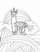 Coloring Llamacorn Pages Printable Lama Llamas Drawing Pdf Intermediate Cartoon Llama Book Rainbow Etsy Stitch Animal Popular Templates Comments Cool sketch template
