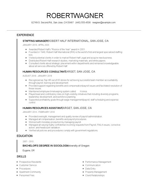 staffing manager resume examples  tips zippia