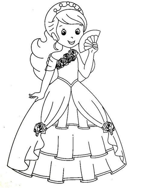fancy dress coloring pages sketch coloring page