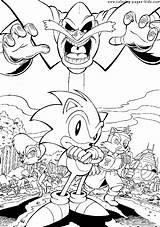 Sonic Pages Hedgehog Coloring Color Cartoon Printable Characters Back Sheets Print sketch template