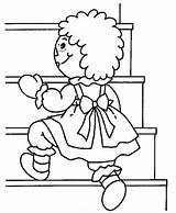 Coloring Raggedy Pages Ann Andy Cartoons Doll Colouring Book Clues Shovel Pail Blues Printable Print Kids Library Clipart Popular Ws sketch template