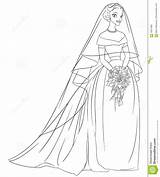 Coloring Pages Veil Bride Wedding Illustration Print Bouquet Outlined Vector Line Designlooter Corpse Color Getdrawings Getcolorings Template 1300px 1173 9kb sketch template