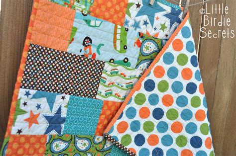 quick  easy baby quilt  birdie secrets