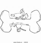 Dog Bone Coloring Getcolorings Getdrawings sketch template