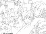 Coloring Pages Host Club Ouran Printable School High Deviantart Book Template Anime sketch template