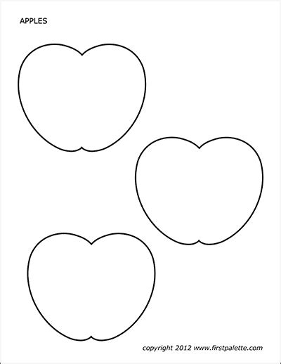 apples  printable templates coloring pages firstpalettecom