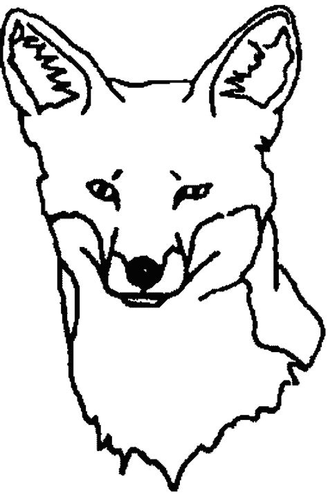 fox face coloring page clip art library