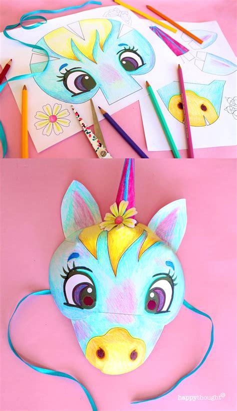 printable templates  instructions  making   cute unicorn