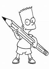 Stampare Simpsons Bart Pianetabambini sketch template