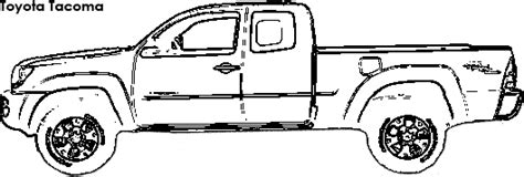 toyota truck cartoon coloring coloring pages