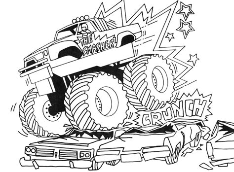 monster truck coloring pages  monster truck coloring pages cars