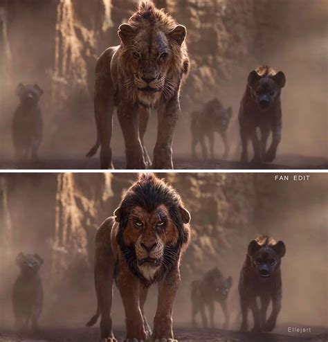 artists gave the new lion king characters old school