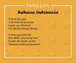gak baca pantun lucu bahasa indonesia  dijamin nyesel yedepecom