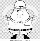Chubby Shrugging Careless Army Man Outlined Coloring Clipart Cartoon Vector Thoman Cory sketch template