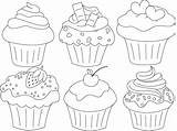 Cupcake Coloring Pages Macaron Geburtstagskalender Vorlage Schule Drawing Basteln Clip Muffin Zum Ausmalbilder Cake Template Ausmalen Clipart Malerei Cupcakes Und sketch template
