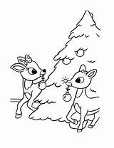 Rudolph Reindeer Printable Rudolf Nosed Renifer Kolorowanki Dzieci Bestcoloringpagesforkids sketch template