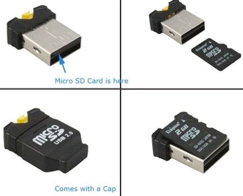 worlds smallest micro sdhc usb card reader  gadgeteer