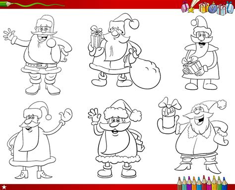 santa claus coloring pages  kids adults   printable