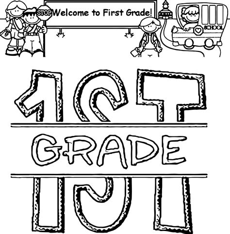 st grade educational pages coloring pages