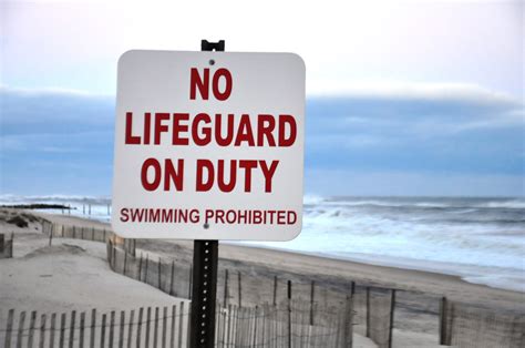 no lifeguard on duty
