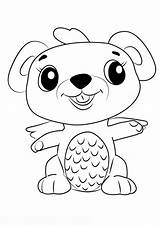 Hatchimals Coloring Pages Dog Kids sketch template