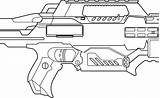Nerf Pages Coloring Target Gun Template sketch template