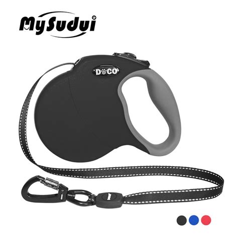 mysudui   intrekbare hondenriem automatische verlenging reflecterende nylon hond leads leash