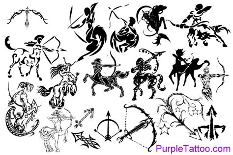 Sagittarius Zodiac Tattoo Designs