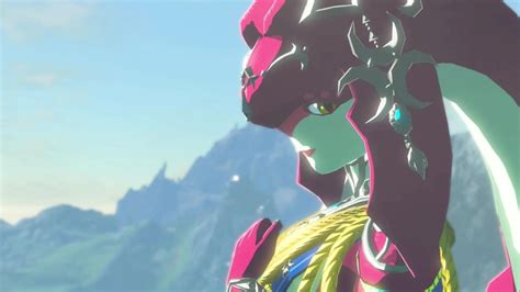 zelda breath of the wild mipha s cutscene champions ballad dlc