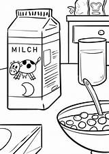 Milch Malvorlage Ausmalbild Trinken sketch template