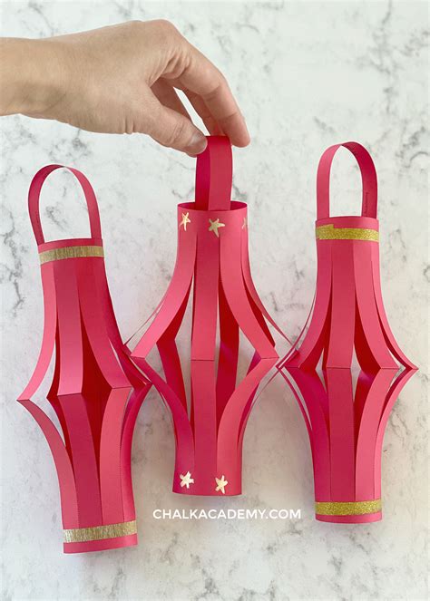 easy chinese paper lanterns   steps template video