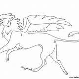 Griffin Gryphon sketch template