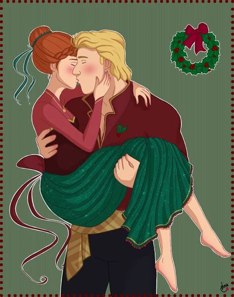 Anna And Kristoff S Christmas Kiss Disney Kiss Disney