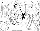 Pages Dory Coloring Nemo Finding Getcolorings sketch template