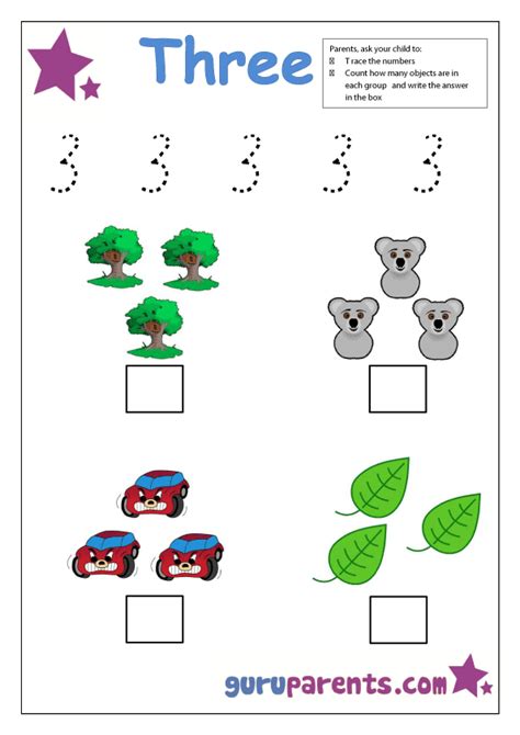 number  worksheets guruparents