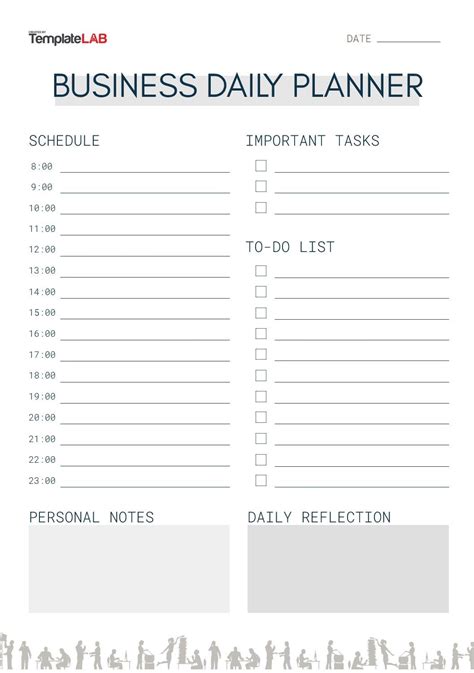 daily work planner template