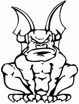 Gargoyle Coloring Clipart Cliparts Pages Cute Halloween Color Clip Library Pattern Book Easy Print Silhouette Scroll Saw Templates Clipartbest Familycrafts sketch template